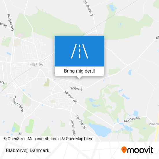 Blåbærvej kort