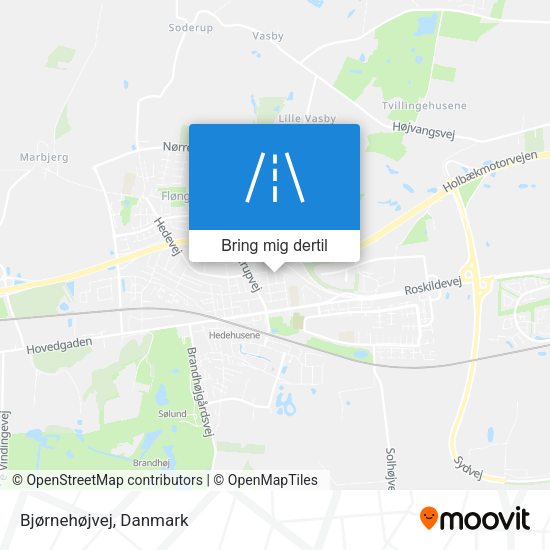 Bjørnehøjvej kort