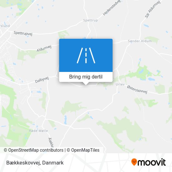 Bækkeskovvej kort