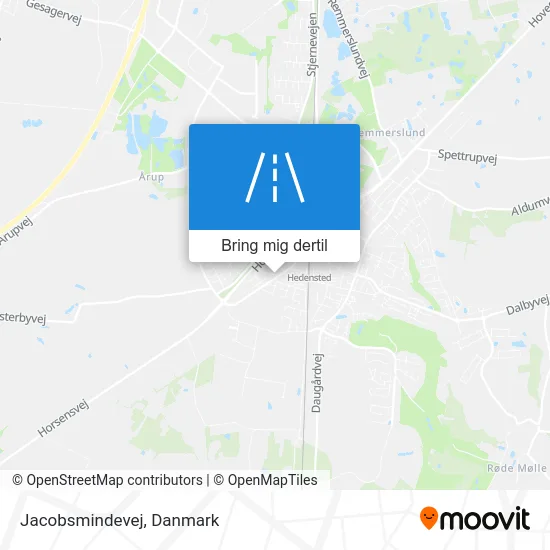 Jacobsmindevej kort