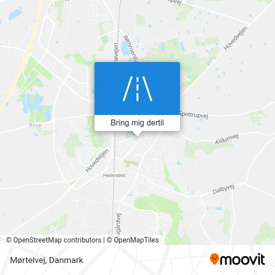 Mørtelvej kort