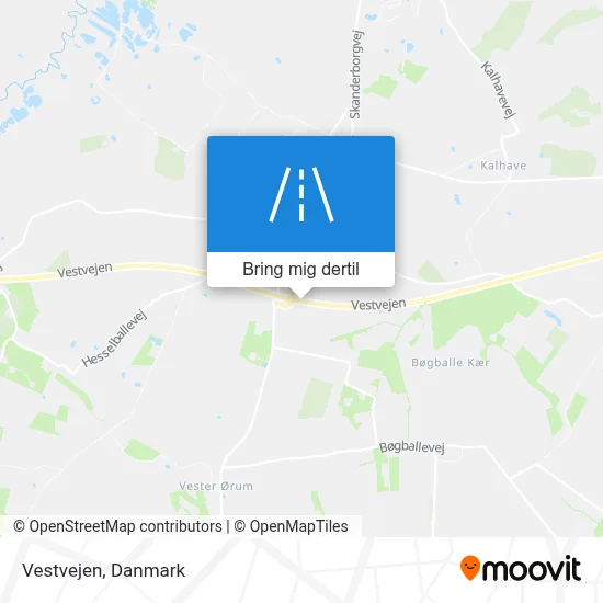 Vestvejen kort