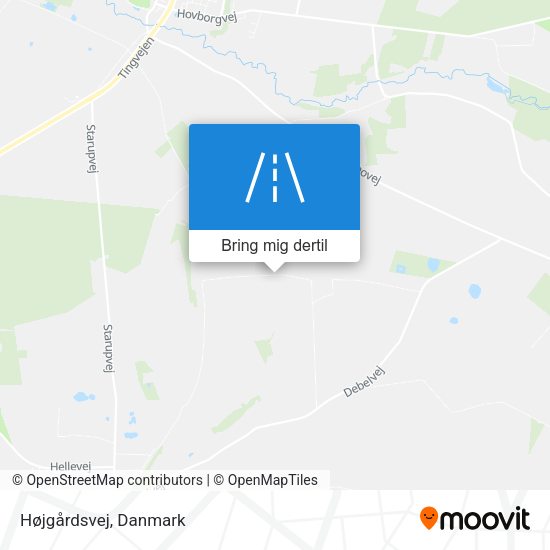 Højgårdsvej kort