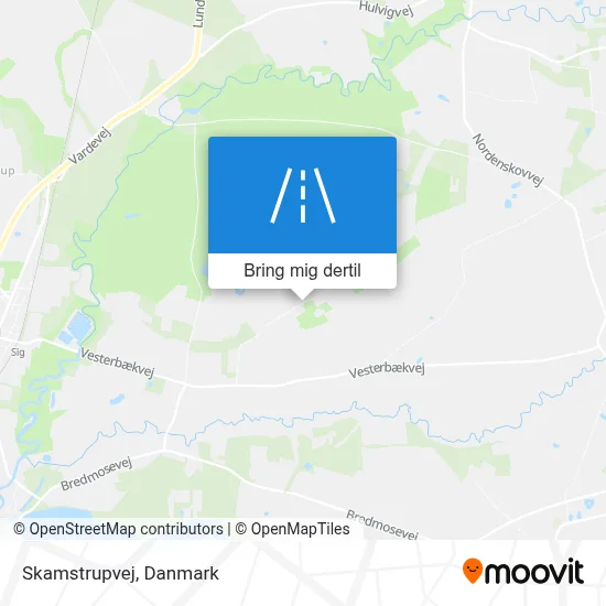 Skamstrupvej kort