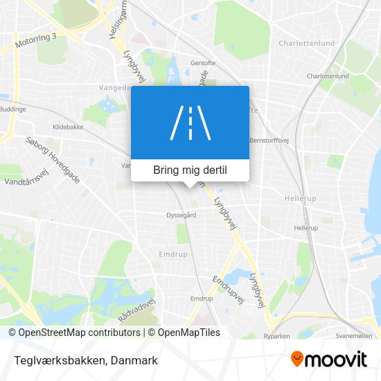 Teglværksbakken kort