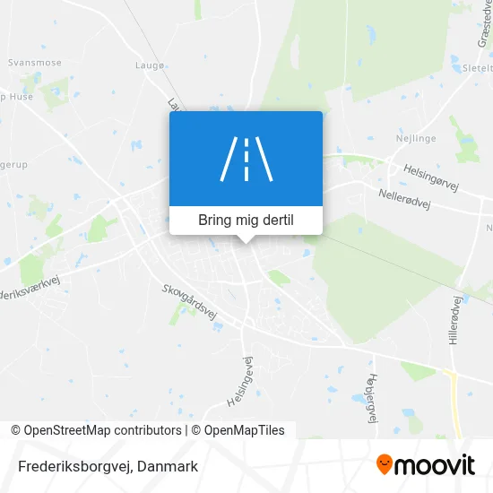 Frederiksborgvej kort