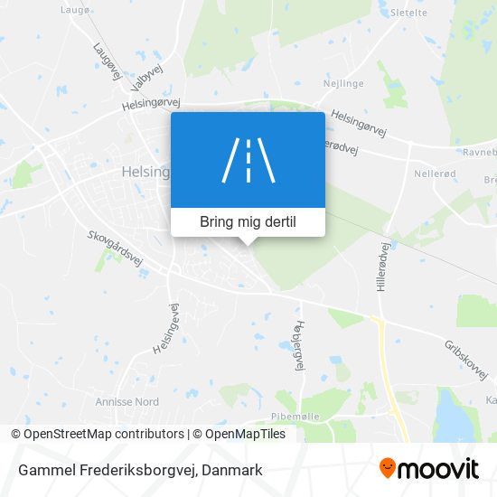 Gammel Frederiksborgvej kort