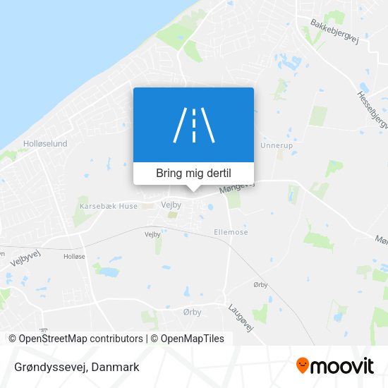 Grøndyssevej kort