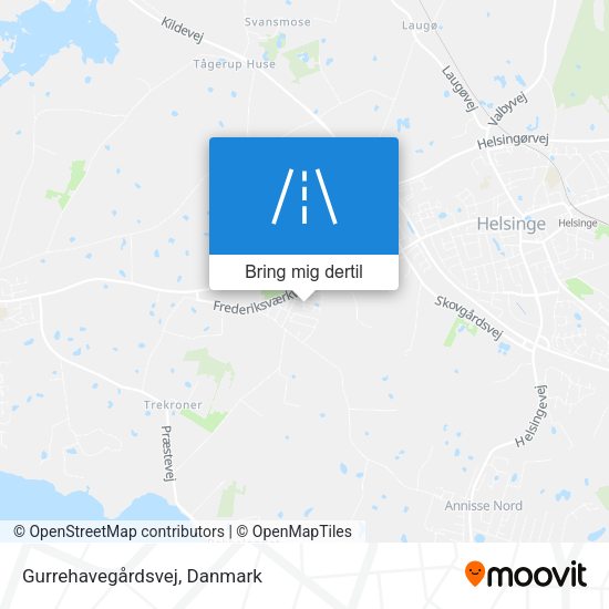 Gurrehavegårdsvej kort