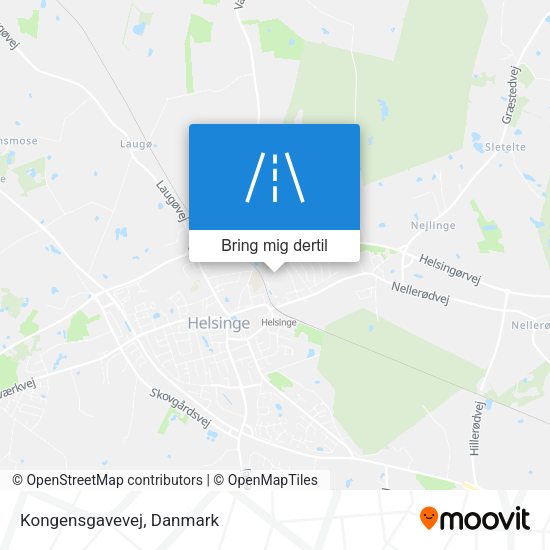 Kongensgavevej kort