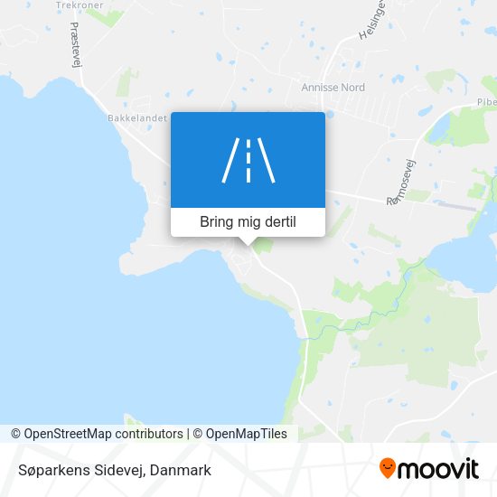 Søparkens Sidevej kort