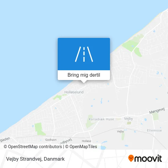 Vejby Strandvej kort