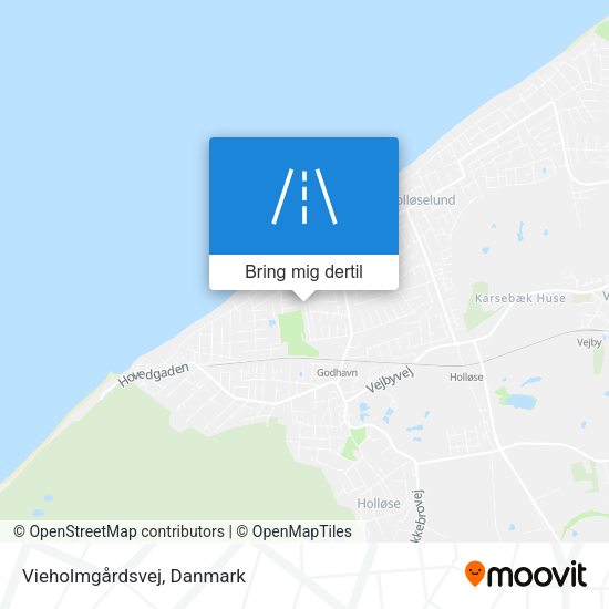 Vieholmgårdsvej kort