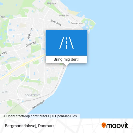 Bergmansdalsvej kort