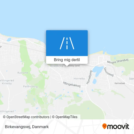 Birkevangsvej kort