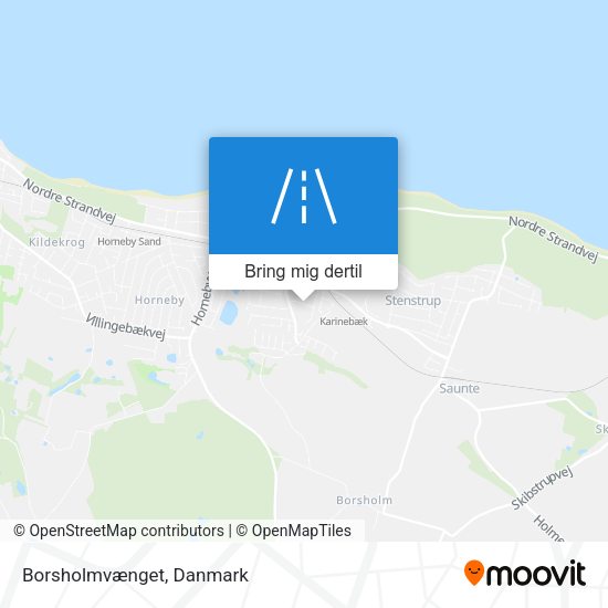 Borsholmvænget kort