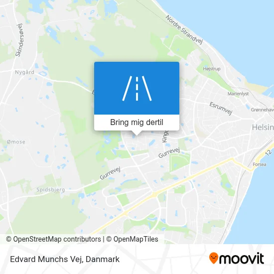 Edvard Munchs Vej kort
