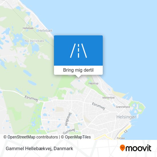 Gammel Hellebækvej kort