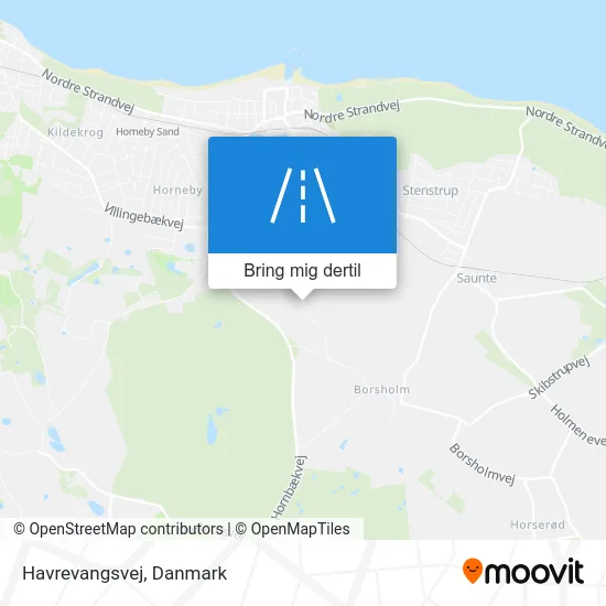 Havrevangsvej kort