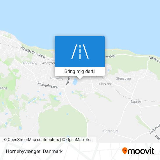 Hornebyvænget kort