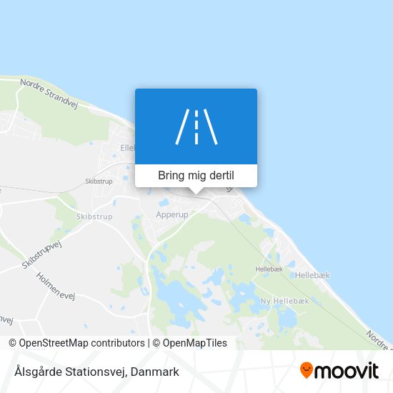 Ålsgårde Stationsvej kort