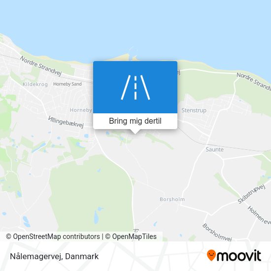 Nålemagervej kort