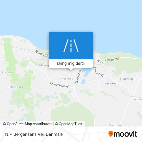 N.P. Jørgensens Vej kort