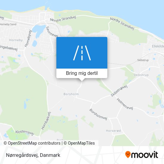 Nørregårdsvej kort