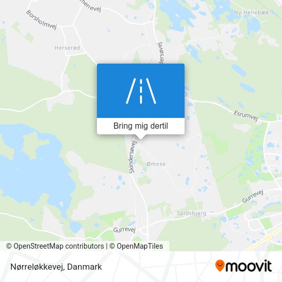 Nørreløkkevej kort