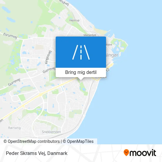 Peder Skrams Vej kort