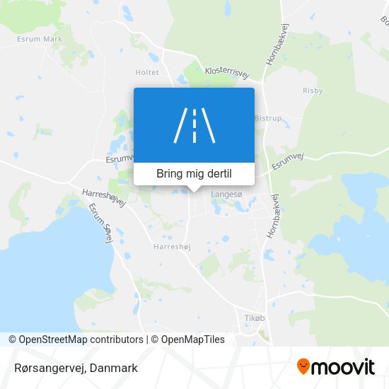 Rørsangervej kort