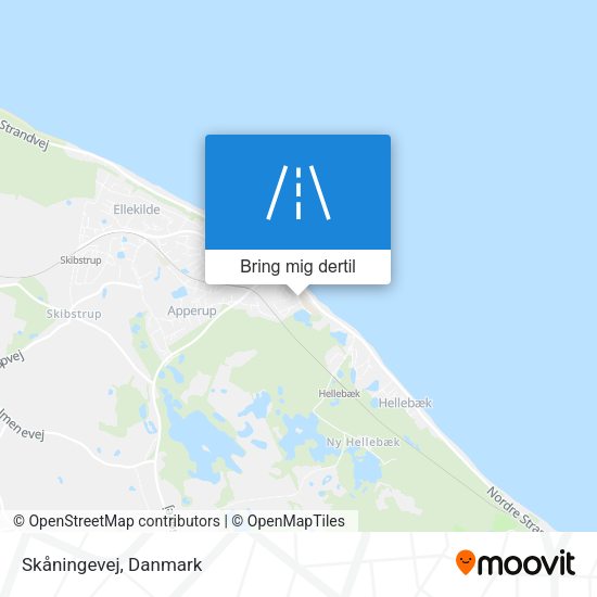 Skåningevej kort