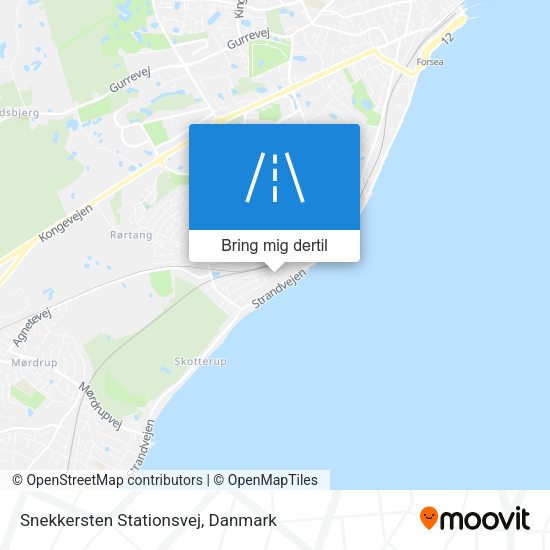 Snekkersten Stationsvej kort