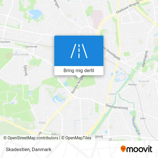Skadestien kort