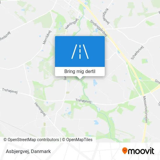 Asbjergvej kort