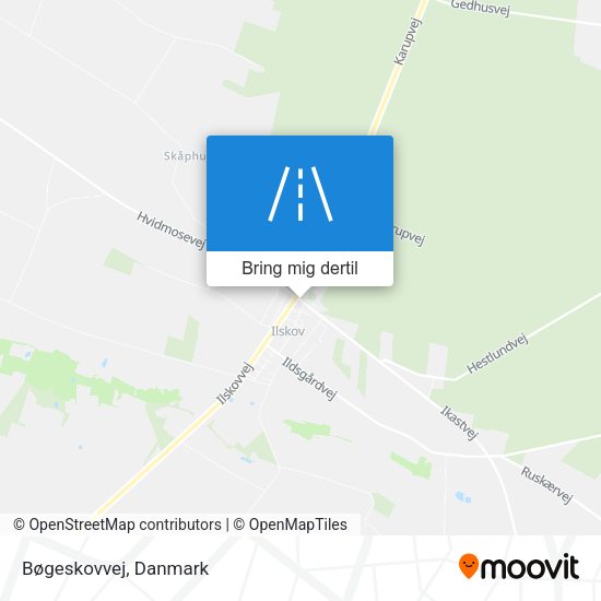 Bøgeskovvej kort