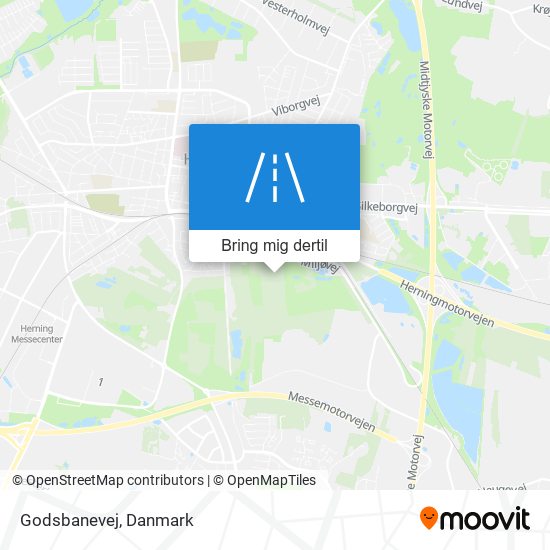 Godsbanevej kort