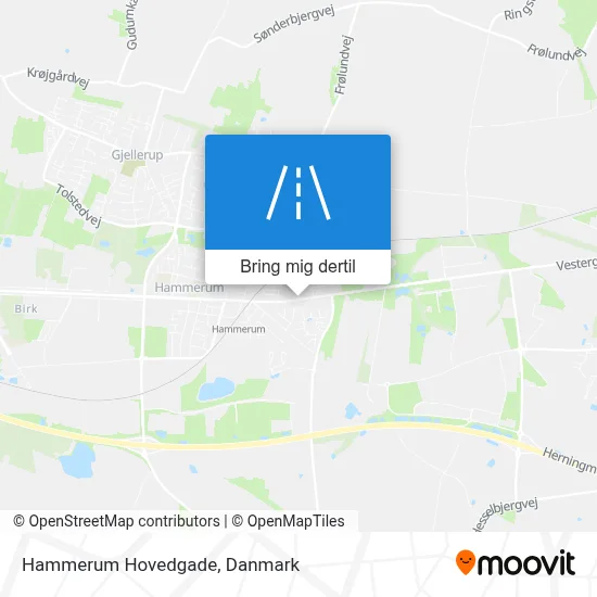 Hammerum Hovedgade kort