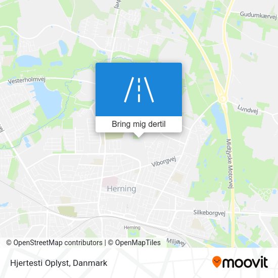 Hjertesti Oplyst kort