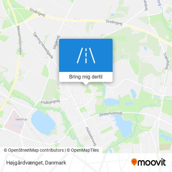 Højgårdvænget kort