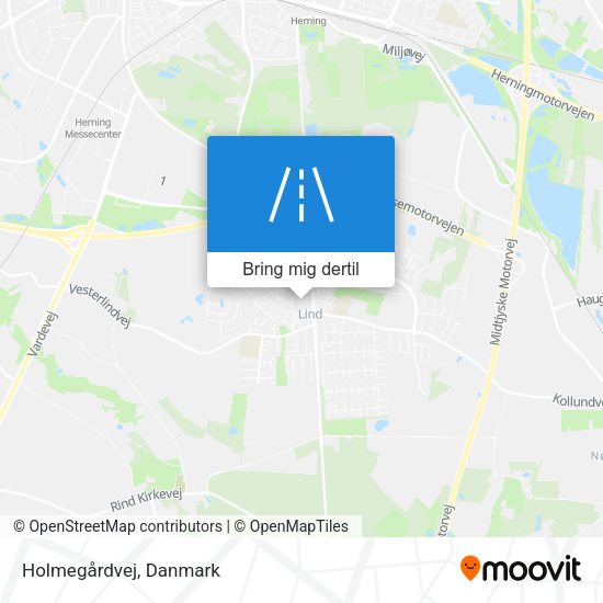Holmegårdvej kort