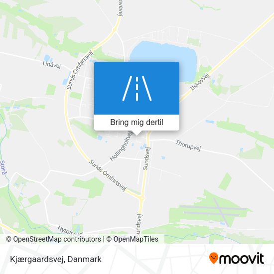 Kjærgaardsvej kort