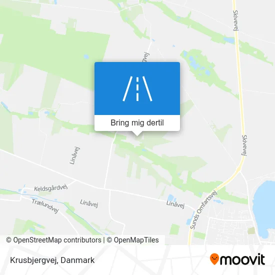 Krusbjergvej kort