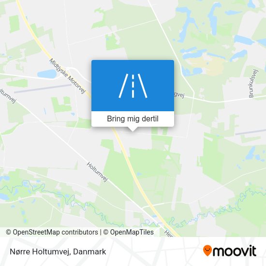 Nørre Holtumvej kort