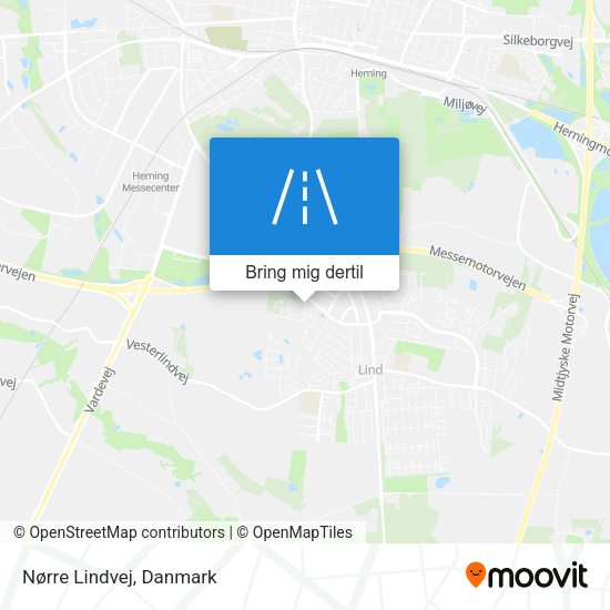 Nørre Lindvej kort