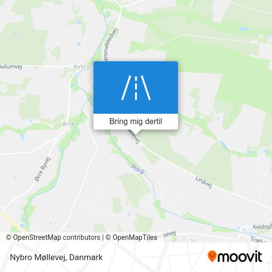 Nybro Møllevej kort
