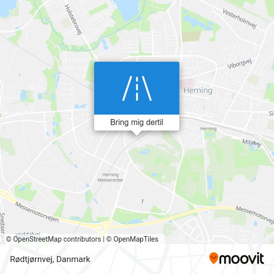 Rødtjørnvej kort