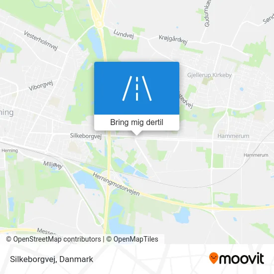 Silkeborgvej kort