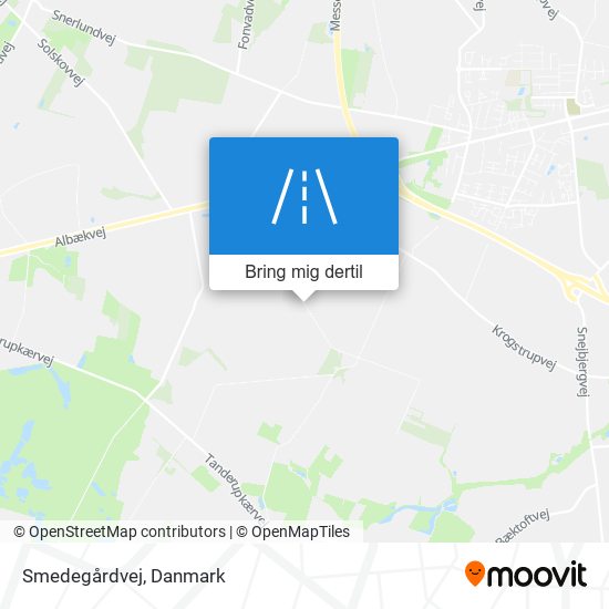 Smedegårdvej kort