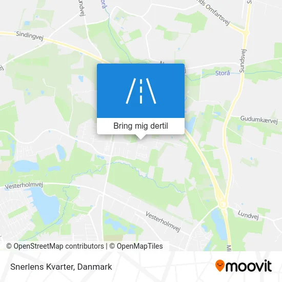 Snerlens Kvarter kort